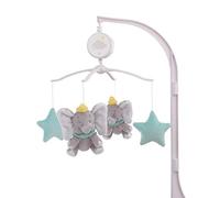 Disney Dumbo - Shine Bright Little Star Aqua, Grey & Yellow Musical Mobile, Aqua, Grey, Yellow