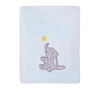 Disney Dumbo - Shine Bright Little Star Aqua, Grey & Yellow Super Soft Baby Blanket with Applique, Aqua, Grey, Yellow, (4453210P)