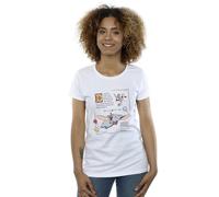 Disney Dumbo Story Book Page Cotton T-Shirt In White White M