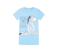 Disney Eeyore Womens Nightdress Ladies Nightie Cotton Nightgown (16-18) Blue