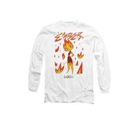 Disney Elemental Ember Fire Long Sleeve T-Shirt, White | Size: Medium Disney White M