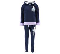 Disney Elsa Girls' Tracksuit 2 Piece Set Blue Sports Suit, Frozen Hoodie and Trousers, Gift for Girls, Sizes 3 to 8 Years, blue, 8 Years