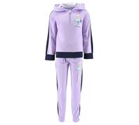 Disney Elsa Girls Tracksuit 2 Piece Set Purple Sports Suit, Frozen Hoodie and Trousers, Gift for Girls, Sizes 4 to 8 Years, Purple, 4 Years