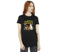 Disney Encanto Animal Magnet Cotton Boyfriend T-Shirt In Black Black XXXL