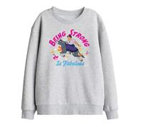 Disney Encanto Being Strong Is Fabulous With Luisa Kids Sweatshirt, Athletic Heather, 9-11