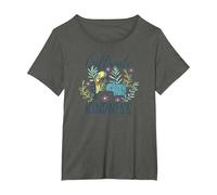Disney Encanto Cultivate Kindness Floral Logo T-Shirt, Women's Plus, Asphalt Grey, 5X