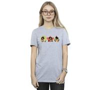 Disney Encanto Family Line Cotton Boyfriend T-Shirt In Grey Grey S