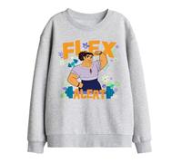 Disney Encanto Flex Alert Kids Sweatshirt, Athletic Heather, 7-8