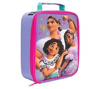 Disney Encanto Insulated Reusable Kids Lunch Bag with Handle - Official Merchandise 600D Polyester Food Cooler - Durable Food & Drink Thermal Tote for School Nursery Snacks Picnic - Pink & Purple