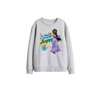 Disney Encanto Isabela Do What Makes You Happy Kids Sweat, Athletic Heather in Light Grey | Size: 12-13 Years Disney Light Grey 12-13 Years