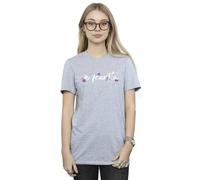Disney Women's Encanto Logo Cotton Boyfriend T-Shirt in Grey | Size: Large Disney Grey L