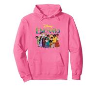 Disney Encanto Madrigal Family Pullover Hoodie, Adult Unisex, Bright Pink, Medium