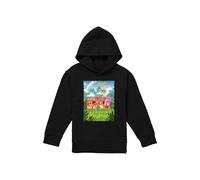 Disney Encanto Magic Awaits You...Casa De Los Madrigal Poster Youth Kids Pull-Over Hoodie, Black | Size: 7-8 Years Disney Black 7-8 Years
