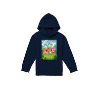 Disney Encanto Magic Awaits You...Casa De Los Madrigal Poster Youth Kids Pull-Over Hoodie, Navy | Size: 5-6 Years Disney Navy 5-6 Years