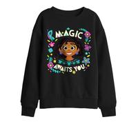 Disney Encanto Magic Awaits You Mirabel Kids Sweatshirt, Black, 7-8