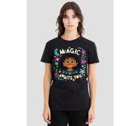Disney Women's Encanto Magic Awaits You Mirabel T-Shirt, Black | Size: Small Disney Black S