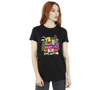 Disney Encanto Many Houses Cotton Boyfriend T-Shirt In Black Black