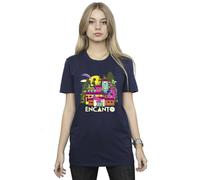 Disney Encanto Many Houses Cotton Boyfriend T-Shirt In Navy Navy