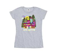 Disney Encanto Many Houses Cotton T-Shirt In Grey Grey L