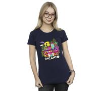 Disney Encanto Many Houses Cotton T-Shirt In Navy Navy L