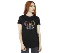 (3XL, Black) Disney Womens/Ladies Encanto Mirabel Butterfly Cotton Boyfriend T-Shirt