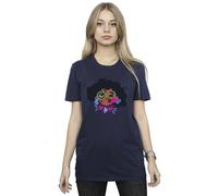Disney Encanto Mirabel Kiss Cotton Boyfriend T-Shirt In Navy Navy XXXL