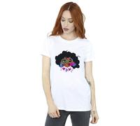 Disney Encanto Mirabel Kiss Cotton Boyfriend T-Shirt In White White XXXL