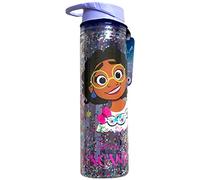 Disney Encanto Water Bottle Multi-Coloured and Transparent - 550 ml BPA-Free Plastic Charm Water Bottle