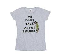 Disney Women's Encanto We Dont Talk About Bruno Boy Cotton T-Shirt in Grey | Size: Medium Disney Grey M