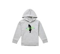 Disney Encanto We Don'T Talk About Bruno With Bruno Silhouette Youth Kids Pull-Over Hoodie, Athletic Heather in Grey | Size: 9-11 Years Disney Grey 9-11 Years