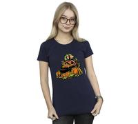 Disney Evil Queen Villains Cotton Halloween T-Shirt In Navy Navy