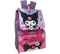 Disney Expandable Backpack Marvel Minnie Mouse Frozen II Avengers Spiderman Bag School Leisure Walking 44 x 29 x 18 cm, Kuromi