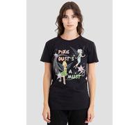 Disney Fairies Pixie Dust's A Must Tinker Bell, Periwinkle T-Shirt, Black Black XL