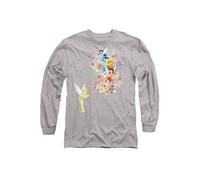 Disney Fairies Tinker Bell, Rosetta, Silvermist T-Shirt, Athletic Heather in Light Grey | Size: XL Disney Light Grey XL