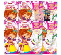 Disney Fancy Nancy Coloring Books Bulk - Party Supplies Bundle with 6 Jumbo Activity Books with Color and Trace Pages, Activities, More Plus Stickers | Fancy Nancy Party Favors Bulk