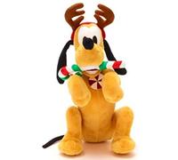 Disney Festive Holiday Cheer Medium Pluto Collectable Christmas Plush Decoration