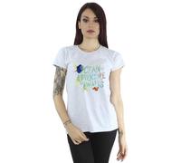 Disney Women's Finding Dory Ocean Of Adventure Cotton T-Shirt in Grey | Size: Small Disney Grey S