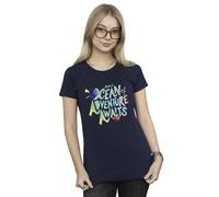 Disney Women's Finding Dory Ocean Of Adventure Cotton T-Shirt in Navy | Size: Medium Disney Navy M
