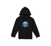 Disney Finding Nemo Bruce Shark Smile Youth Kids Pull-Over Hoodie, Black | Size: 12-13 Years Disney Black 12-13 Years