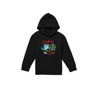 Disney Finding Nemo Christmas Here We Come With Dory & Destiny Youth Kids Pull-Over Hoodie, Black | Size: 5-6 Years Disney Black 5-6 Years