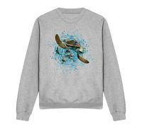 Disney Finding Nemo Crush Ride The Wave Sweatshirt Light Grey Light Grey XL