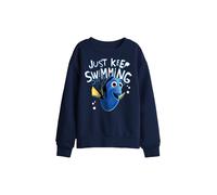 Disney Finding Nemo Dory Just Keep Swimming Kids Sweatshirt, Navy | Size: 7-8 Years Disney Navy 7-8 Years