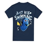 Disney Finding Nemo Dory Just Keep Swimming T-Shirt Navy | Size: Small Disney Navy S