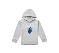 Disney Finding Nemo Dory Just Keep Swimming Youth Kids Pull-Over Hoodie, Athletic Heather in Grey | Size: 12-13 Years Disney Grey 12-13 Years