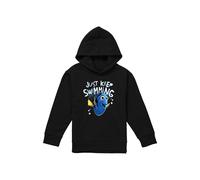 Disney Finding Nemo Dory Just Keep Swimming Youth Kids Pull-Over Hoodie, Black | Size: 7-8 Years Disney Black 7-8 Years