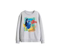 Disney Finding Nemo Dory Nemo Kids Sweatshirt, Athletic Heather in Light Grey | Size: 5-6 Years Disney Light Grey 5-6 Years