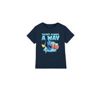 Finding Nemo Dory There's Always a Way Unisex Kids T Shirt, Navy, 12-13 Years