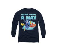 Disney Finding Nemo Dory There's Always A Way Long Sleeve T-Shirt, Navy Navy