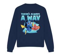 Disney Finding Nemo Dory There's Always a Way Sweatshirt Navy | Size: Medium Disney Navy M