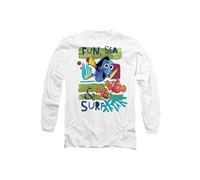 Disney Finding Nemo Fun, Sea, Surf Long Sleeve T-Shirt, White | Size: 2XL Disney White 2XL